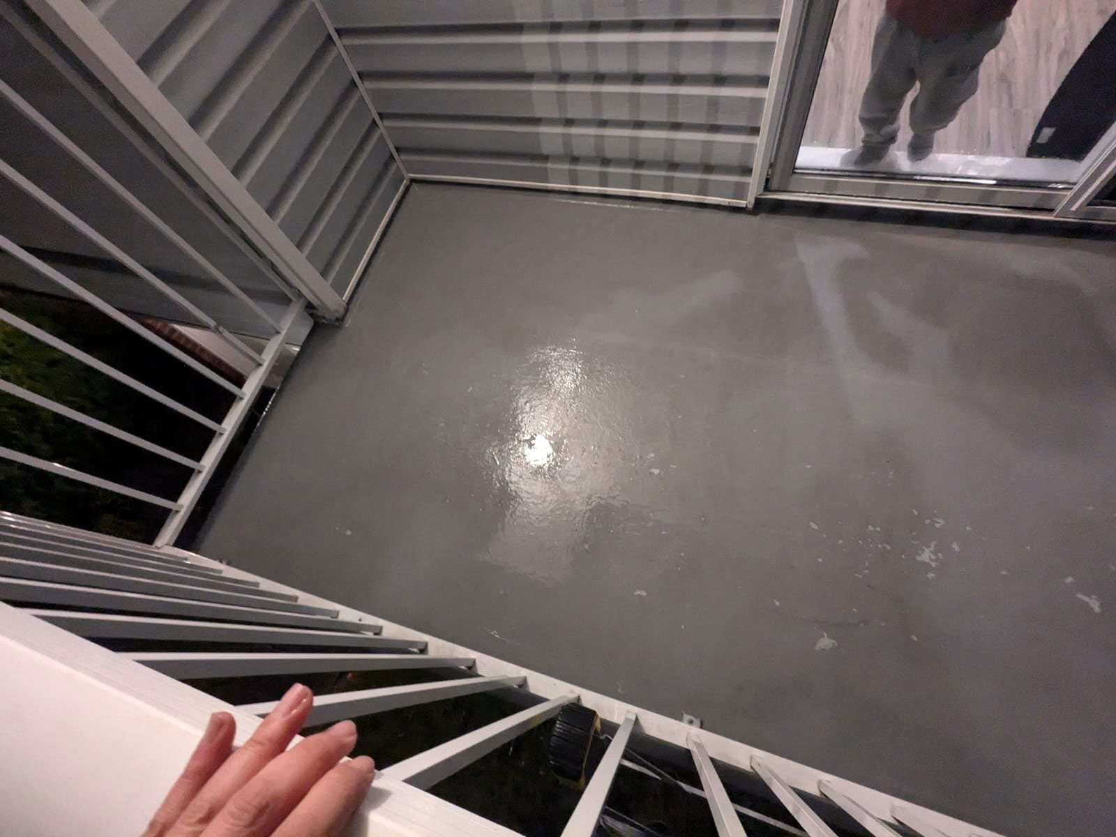 After shot of a clean deck