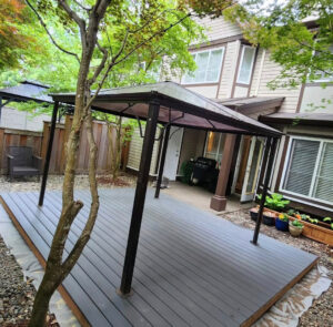 Outside deck repair after